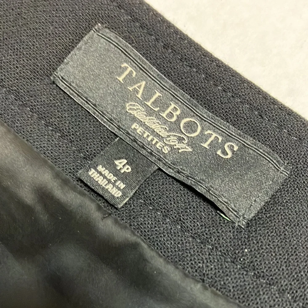 Talbots above the knee career petite black skirt size 4p excellent condition - Picture 3 of 4